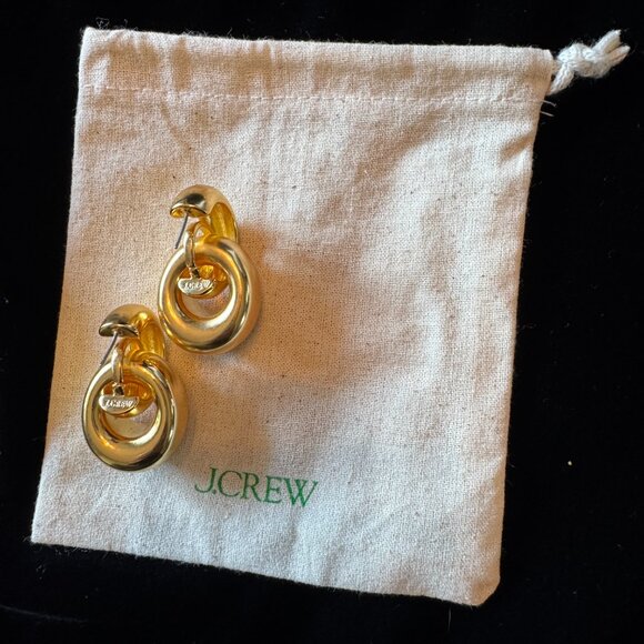 J Crew Rounded Chainlink Earrings - Picture 2 of 4
